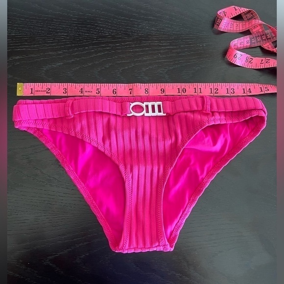 SOLID AND STRIPED RACHEL BELT SWIMSUIT SOLID RIB BOTTOM - Picture 7 of 16